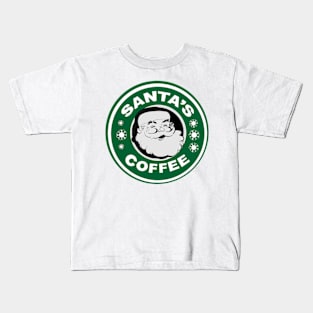 santas coffee Kids T-Shirt